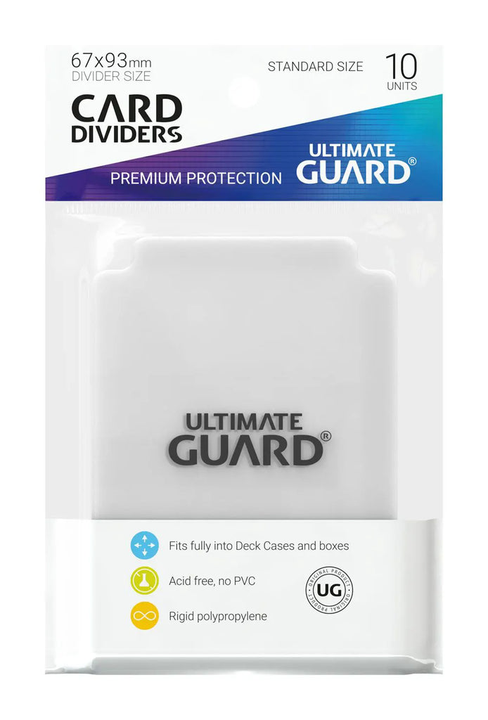 Card Dividers Standard Size Transparent 10 Pack
