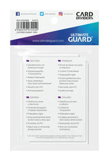 Card Dividers Standard Size White Back