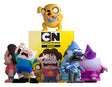 Cartoon Network Youtooz blind box collection featuring Jake, Finn, Steven Universe, Mordecai and Chowder mini figures