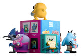 Cartoon Network Youtooz blind box figures including BMO, Jake, Mordecai and Chowder with collector box
