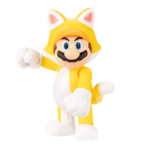 Cat Mario action figure standing pose front view by Jakks Pacific from Super Mario Wave 50.