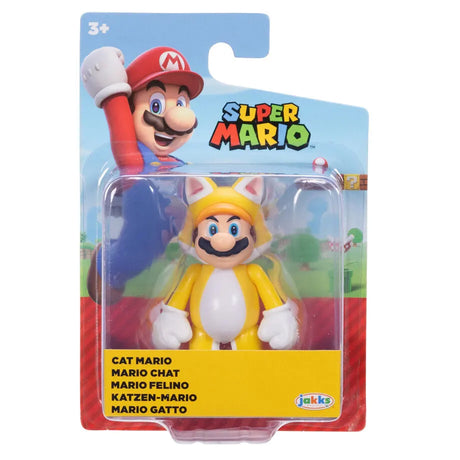 Packaged Cat Mario 6,5cm Super Mario action figure by Jakks Pacific Wave 50.
