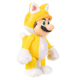 Side view of Cat Mario standing Super Mario action figure by Jakks Pacific.