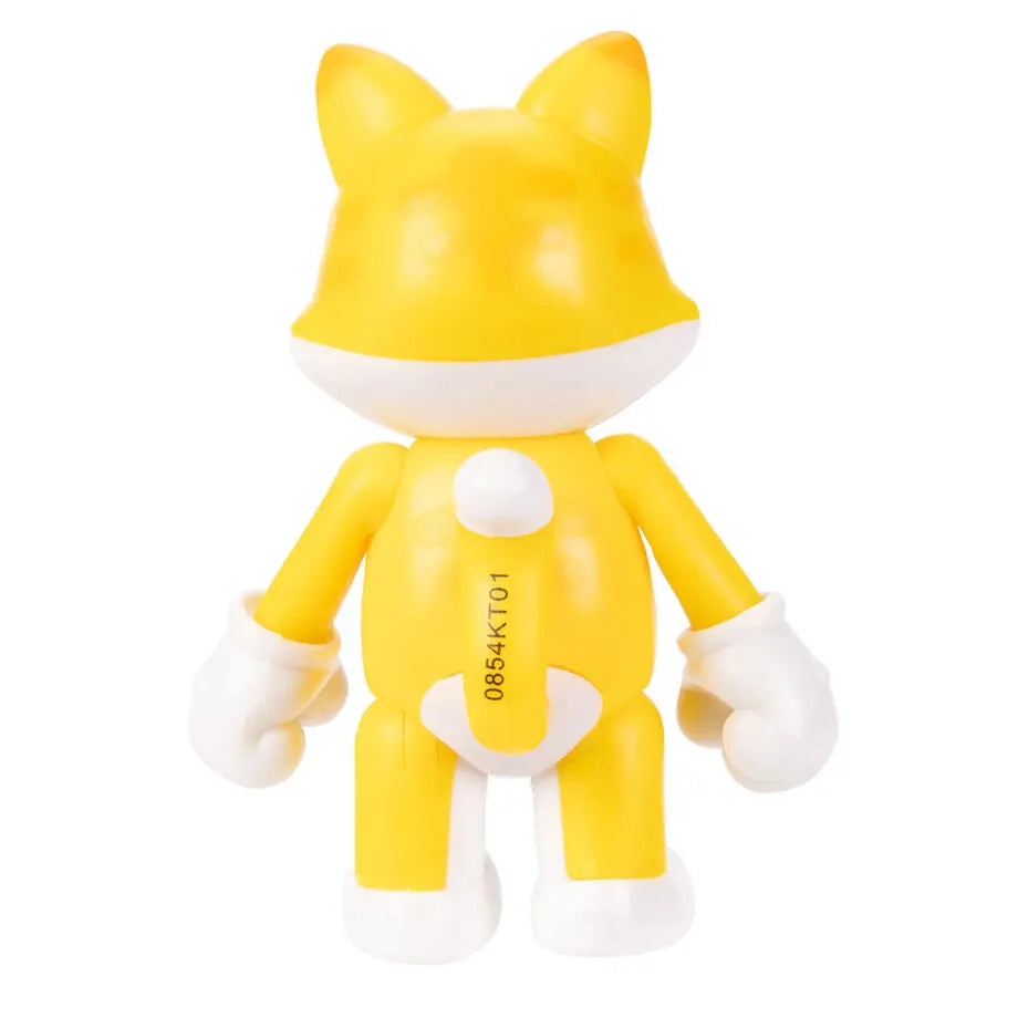 Back view of Cat Mario standing action figure from Super Mario Wave 50 Jakks Pacific.
