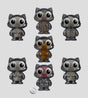Catscans Bare Bones blind box series featuring multiple X-ray style cat figures with different skeleton designs