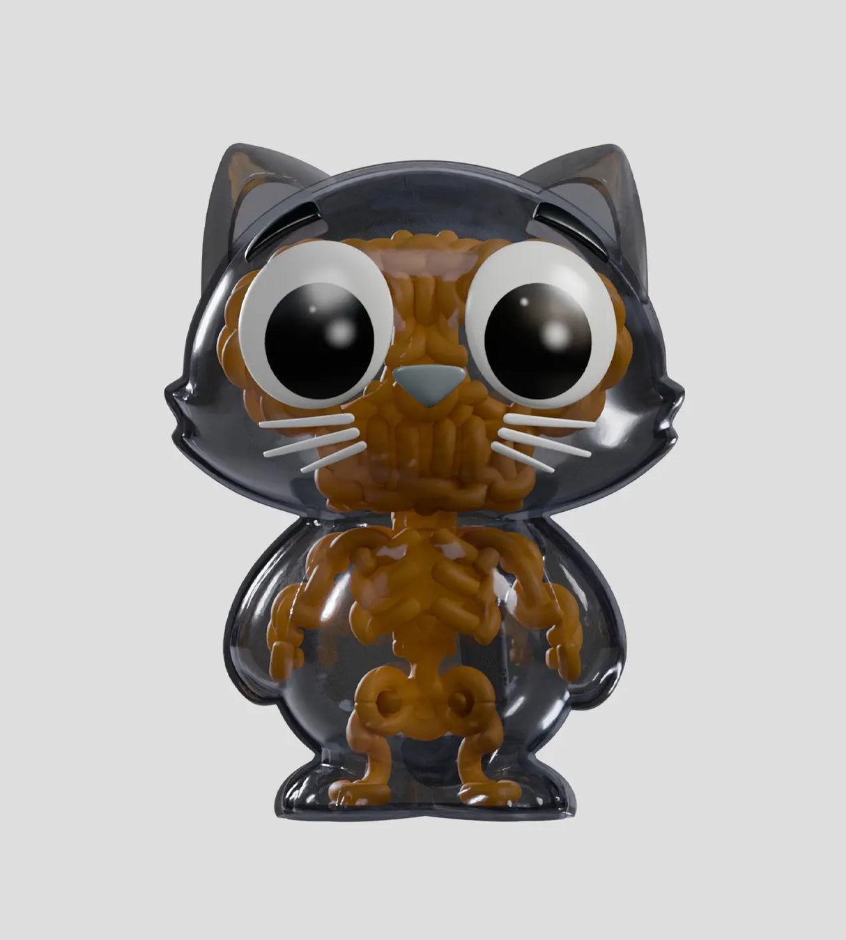 Catscans Bare Bones figure featuring stylized skeletal structure inside cat body