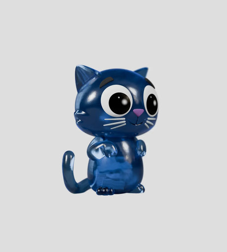 Catscans blue transparent cat figure standing upright with visible inner contents