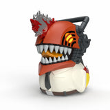 Close-up of Mini Denji TUBBZ with chainsaw head, sharp teeth, and blood splatter details.