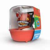 Mini TUBBZ Chainsaw Man Denji figure displayed inside its clear bathtub packaging.