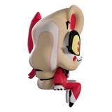 Side view of Charlie Hazbin Hotel Monitor Buddiez figure showing hair and outfit details.