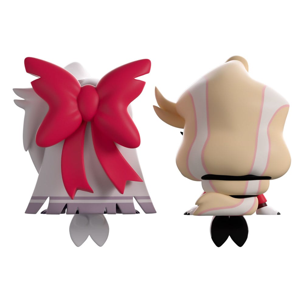 Rear view of Charlie and Vaggie Monitor Buddiez figures highlighting sculpted details.