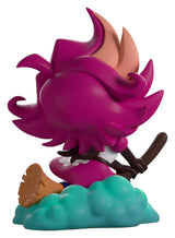 Rear view of Clean It Up Niffty Youtooz vinyl figure showing detailed hairstyle and broom