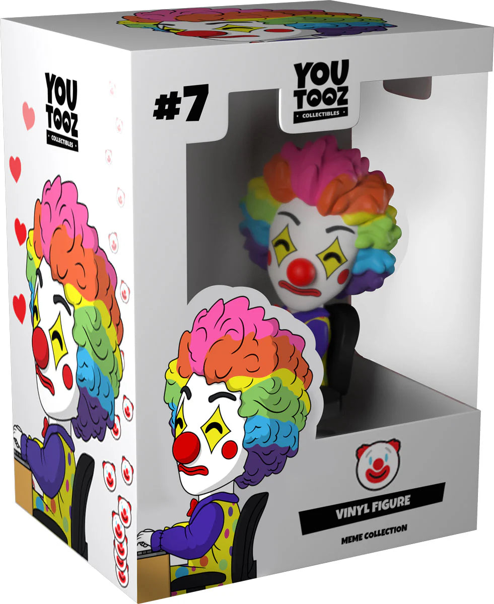Clown Meme Youtooz vinyl figure in retail box packaging from the Youtooz Meme Collection