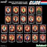 G.I. Joe ReAction Plus card back featuring multiple characters from the wave