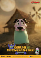 Courage the Cowardly Dog Poor Courage promotional artwork with Mini Egg Attack figure.