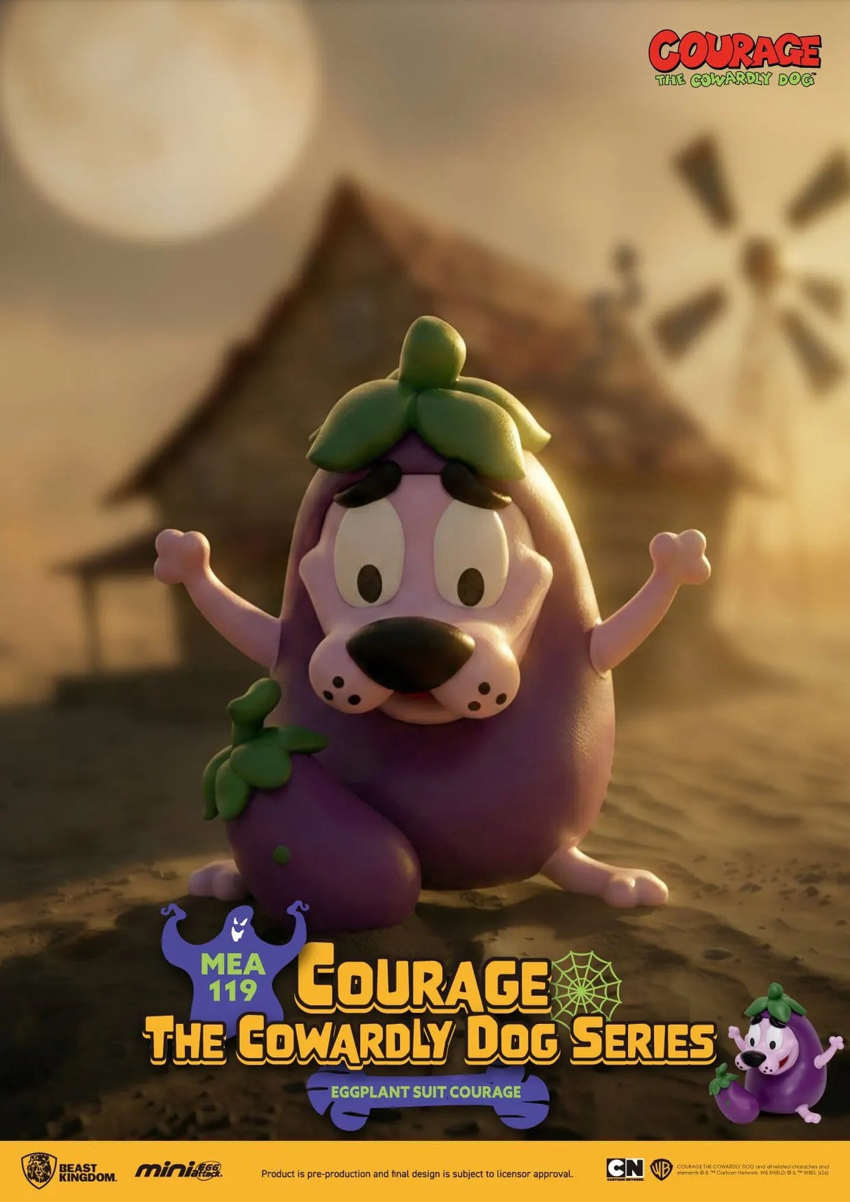 Courage the Cowardly Dog Eggplant Suit Courage promotional artwork.