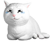 Crying Cat Meme Youtooz vinyl figure front view with teary eyes and fluffy white fur