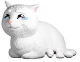 Crying Cat Meme Youtooz vinyl figure alternative angle emphasizing fluffy body sculpt