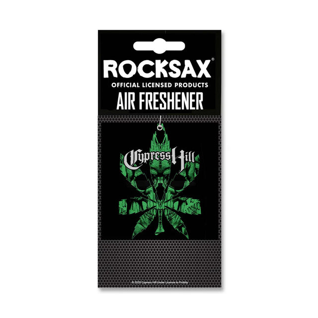Cypress Hill logo air freshener Rocksax green leaf design