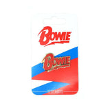 David Bowie Diamond Dogs enamel pin on official backing card