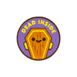 dead inside sticker patch embroidered cute coffin design 100% soft