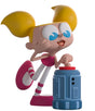 Dee Dee Dexter’s Laboratory Youtooz Vinyl Figure pressing a large red button