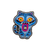 Derpy tiger pin KPop Demon Hunters colorful enamel style collectible