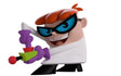 Dexter Dexter’s Laboratory Youtooz Vinyl Figure pressing a large red button on a remote control