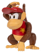 Diddy Kong Nintendo action figure front side view with red cap and long tail