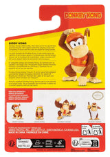 Back of Diddy Kong figure packaging showing Diddy Kong, Dixie Kong, Donkey Kong and Cranky Kong