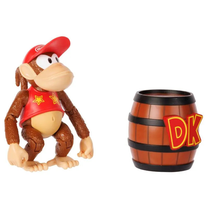 Diddy Kong with Donkey Kong Barrel Action Figure