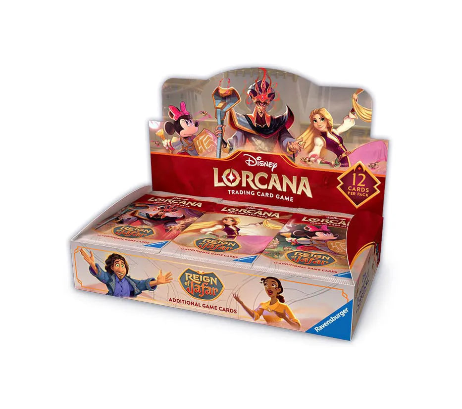 Disney Lorcana Reign of Jafar booster display box with 24 sealed packs