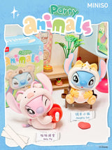 Angel as Baby Pig and Stitch as Naughty Cat from Party Animals Blind Box series.