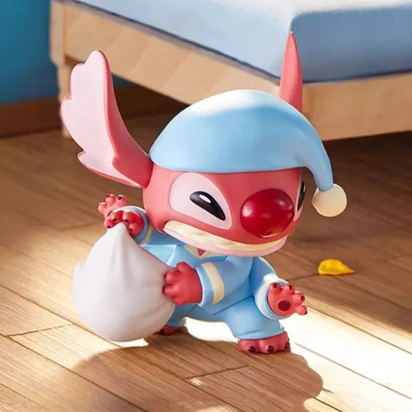 Red Stitch in pajamas holding pillow from Disney Pillow Fight Blind Box
