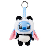 Disney YuYus Stitch plush keychain in panda costume