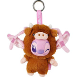 Disney YuYus Series 2 Angel Highland cow plush keychain