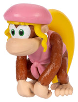 Dixie Kong action figure side view showing pink beret and blonde ponytail