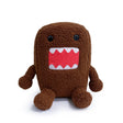 Domo-Kun plush figure front view with open mouth and teeth detail