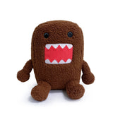 Domo-Kun plush figure front view with open mouth and teeth detail