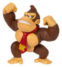Nintendo Donkey Kong action figure by JAKKS Pacific flexing his arms with classic red DK tie