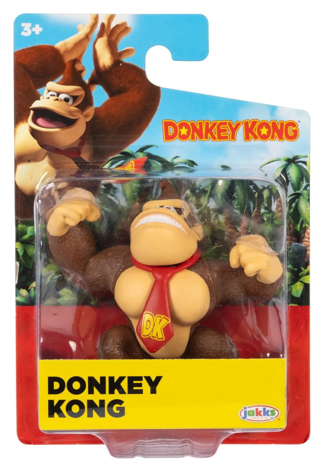 Donkey Kong action figure in official Nintendo JAKKS Pacific blister packaging