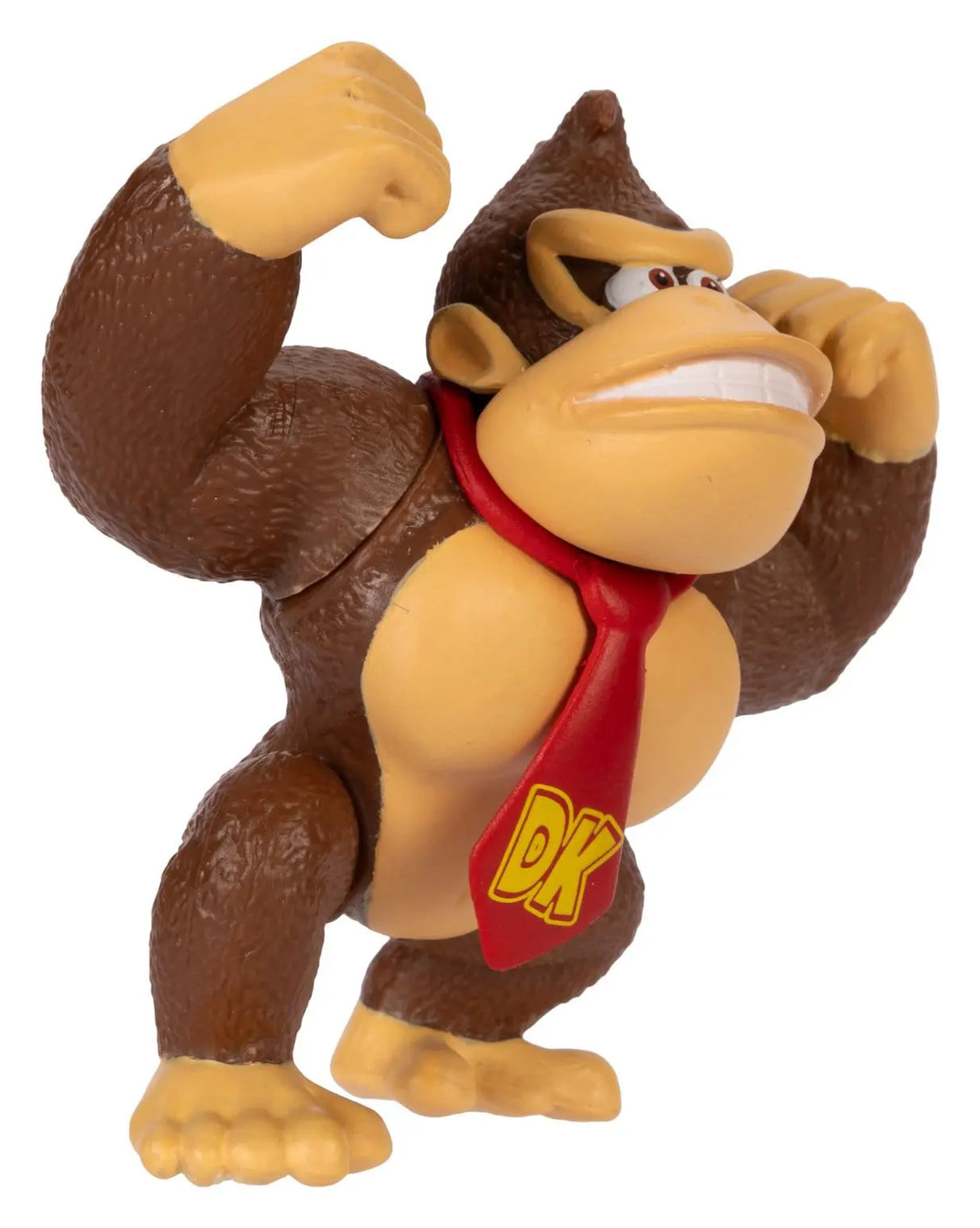 Donkey Kong Nintendo action figure side view showing articulated arms and legs