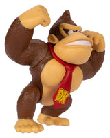 Donkey Kong Nintendo action figure side view showing articulated arms and legs
