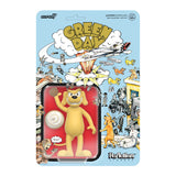 Dookie Dog Green Day ReAction figure in blister packaging with Dookie album artwork background.