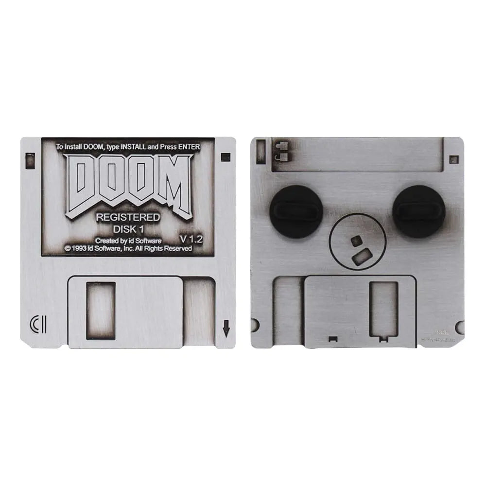 Doom Pin Badge Floppy Disk