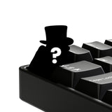 Hidden Mystery Duck silhouette with top hat from Duckeys Keycap Season 2.