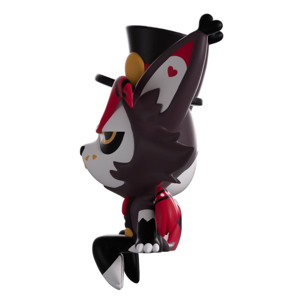 Side angle of Husk Monitor Buddiez Hazbin Hotel vinyl figure