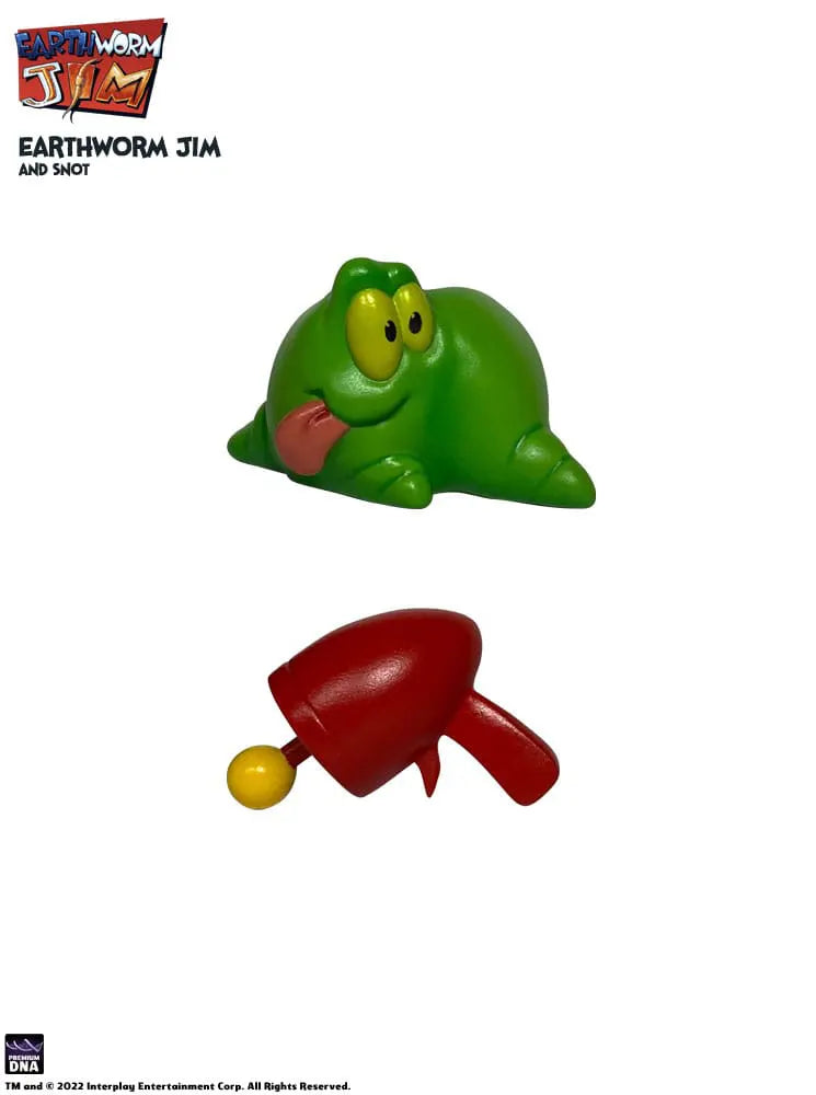Close-up of Snot figure and red blaster accessories