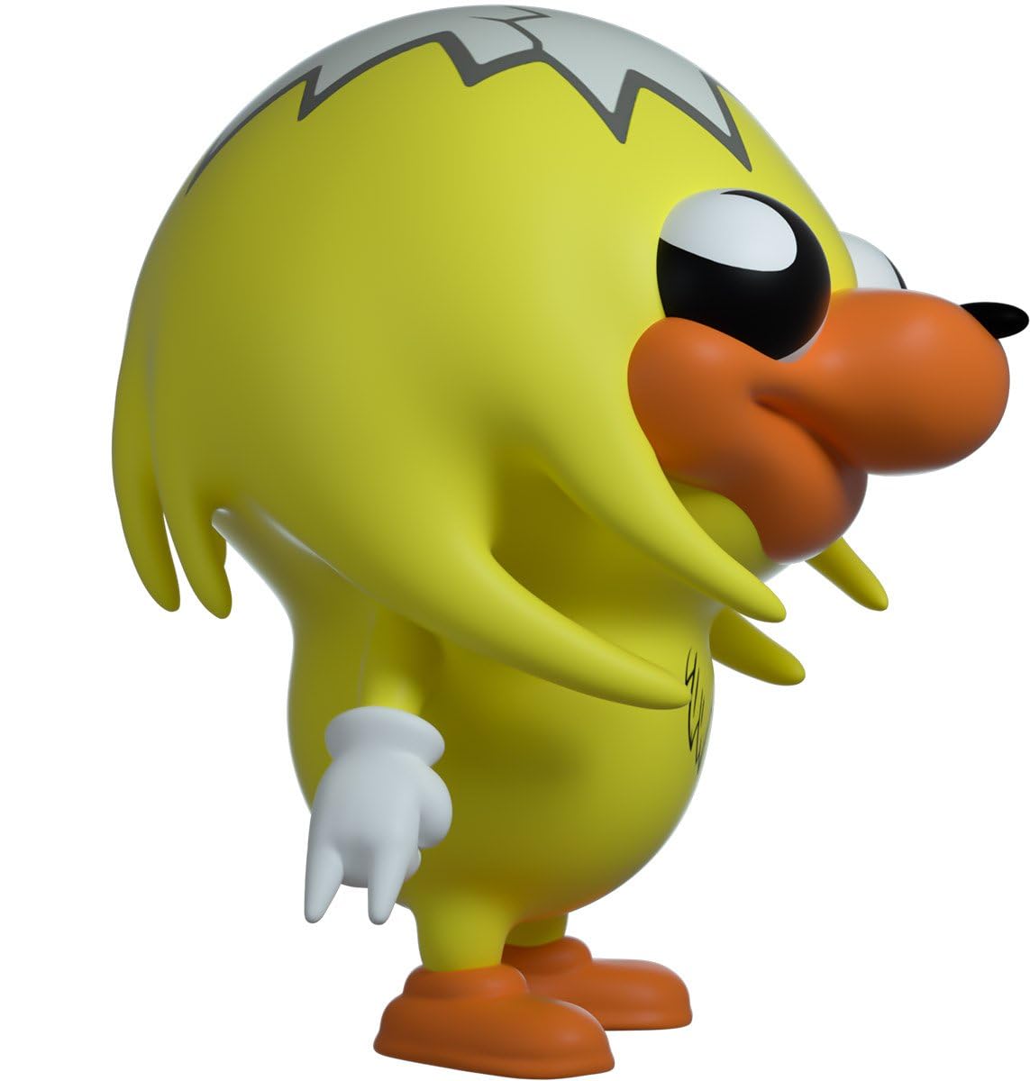 Easter Chick Meme Youtooz vinyl figure angled perspective with oversized eyes and gloves
