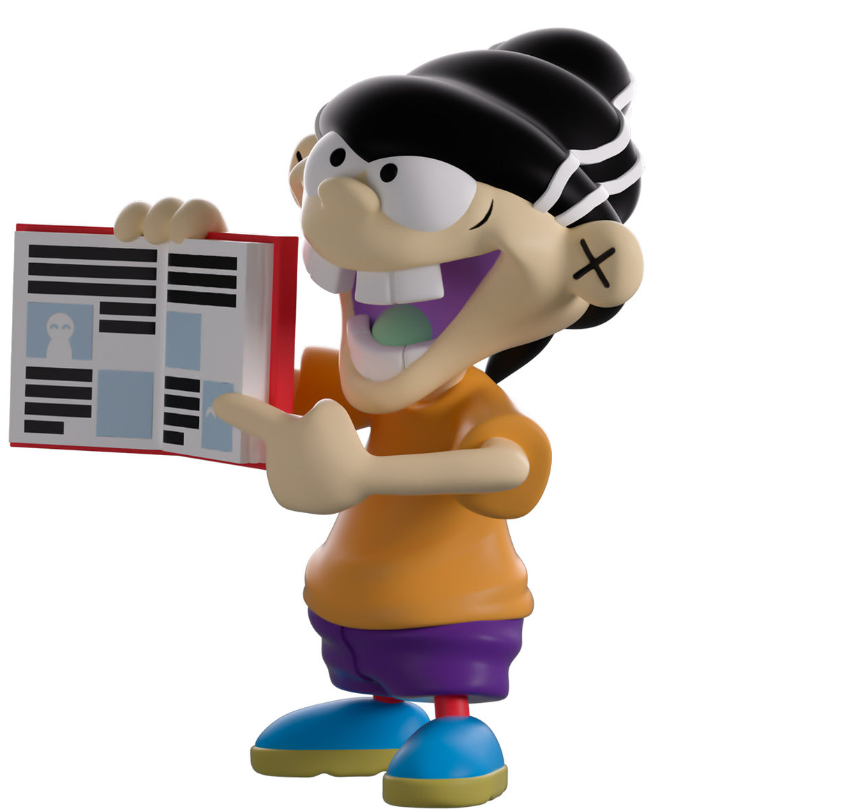 Front angled view of Edd Ed Edd n Eddy collectible figure by Youtooz